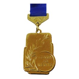 Medalha Gedeval Retangular Ref.271-618 25x35 Mm