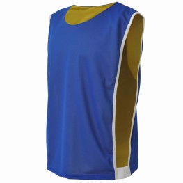 Colete Gs Dupla Face Adulto Poliester Amarelo/azul