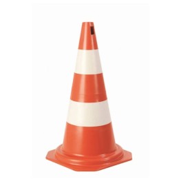 Cone Pvc 50 Cm Laranja/branco