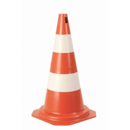 Cone Pvc 75 Cm Laranja/branco