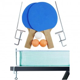 Kit Ping Pong Giannini Sports 2 Raq + 3 Bol + 1 Sup + 1 Rede