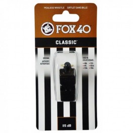 Apito Fox 40 Classic 115 Decibéis Preto