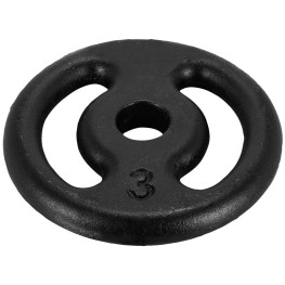 Anilha Vazada Pintado 03 Kg 31 Mm Preto