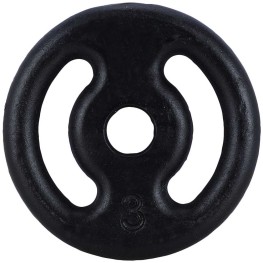 Anilha Vazada Pintado 03 Kg 31 Mm Preto