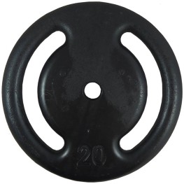 Anilha Vazada Pintado 20 Kg 31 Mm Preto