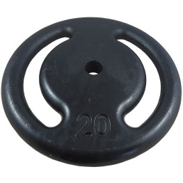 Anilha Vazada Pintado 20 Kg 31 Mm Preto