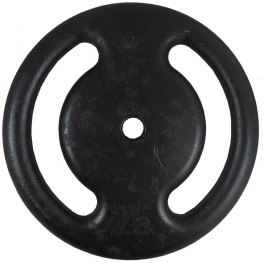 Anilha Vazada Pintado 25 Kg 31 Mm Preto