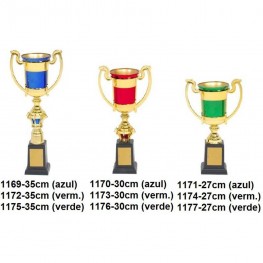 Troféu Jeb's Ref. 1169 35 Cm Taça Dourado/azul