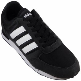 Tenis Adidas Neo City Racer Nylon Preto/branco