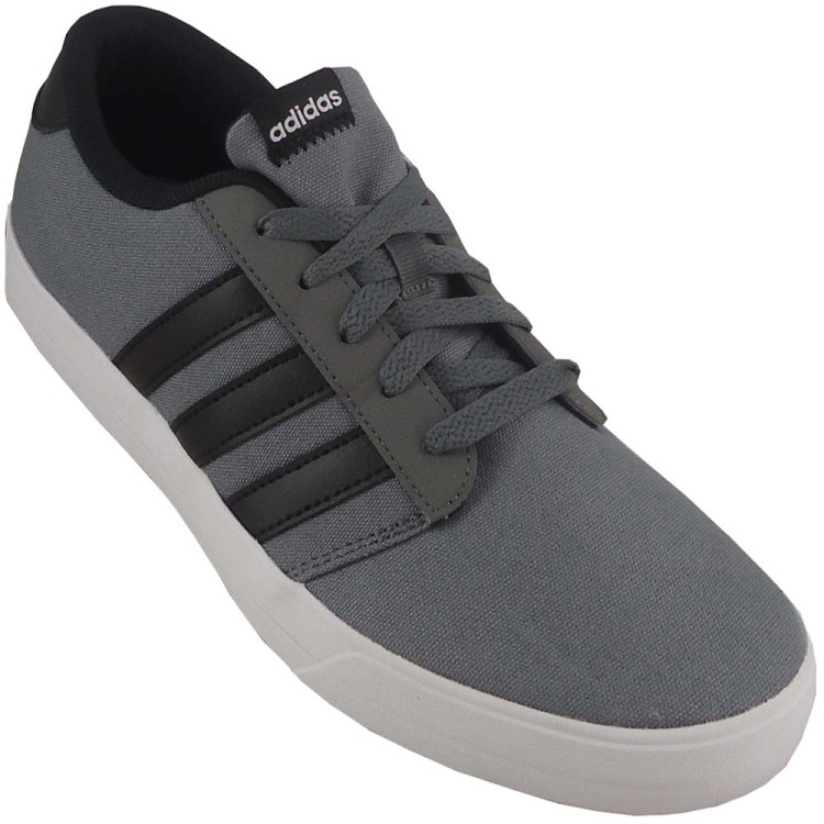 Tenis Adidas Neo Vs Skate Cinza preto branco
