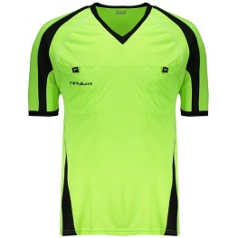 Camisa Arbitro Poker Verde Florescente/preto