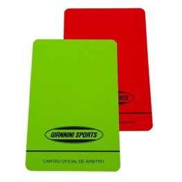 Cartão árbitro Giannini Campo Oficial Fluor. Com Anotação