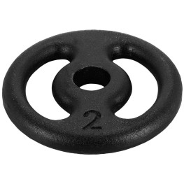 Anilha Vazada Pintado 02 Kg 31 Mm Preto