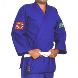 Kimono Shogum Adulto Jiu Jitsu Trançado Azul