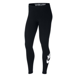 Calça Fitness Nike W Legging Legasee Logo Preto/branco