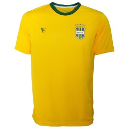 Camisa Brasil Super Bola Fan Adulto Sem Número Amarelo