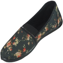 Sapatilha Talya Preto/bege/floral