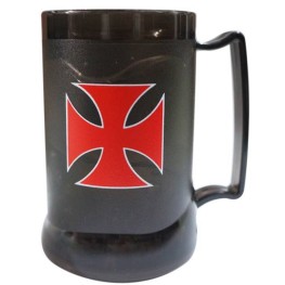 Trjvast - Caneca Gel Peça Fumê - Escudo E Cruz De Malta