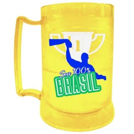 Zbra - Caneca Gel Peça Amarela - Sou 100 Brasil