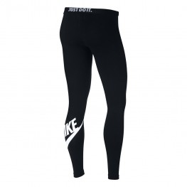 Calça Fitness Nike W Legging Legasee Logo Preto/branco