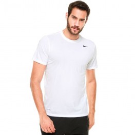 Camisa Nike Manga Curta M Nk Dry Tee Lgd 2.0 Branco/preto