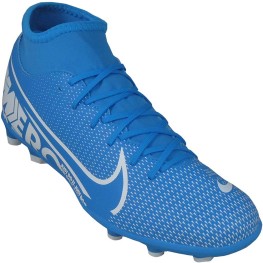 Chuteira Nike Mercurial Superfly 7 Club Fg/mg Azul/branco