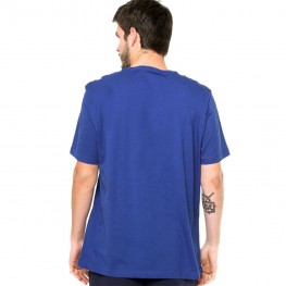 Camisa Puma Ess Logo Tee Azul/branco