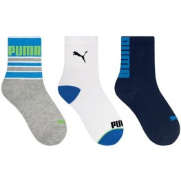 Meia Puma Kit C/3 Cano Medio Infantil R.2720 29/34 Sort. 996