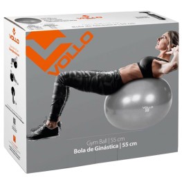 Bola Pilates Vollo Anti-burst Res. 300kg Com Bomba 55cm