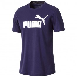 Camisa Puma Ess Logo Tee Marinho/branco