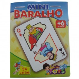 Jogo Mini Baralho Mini Toys Com 54 Cartas Desenhada