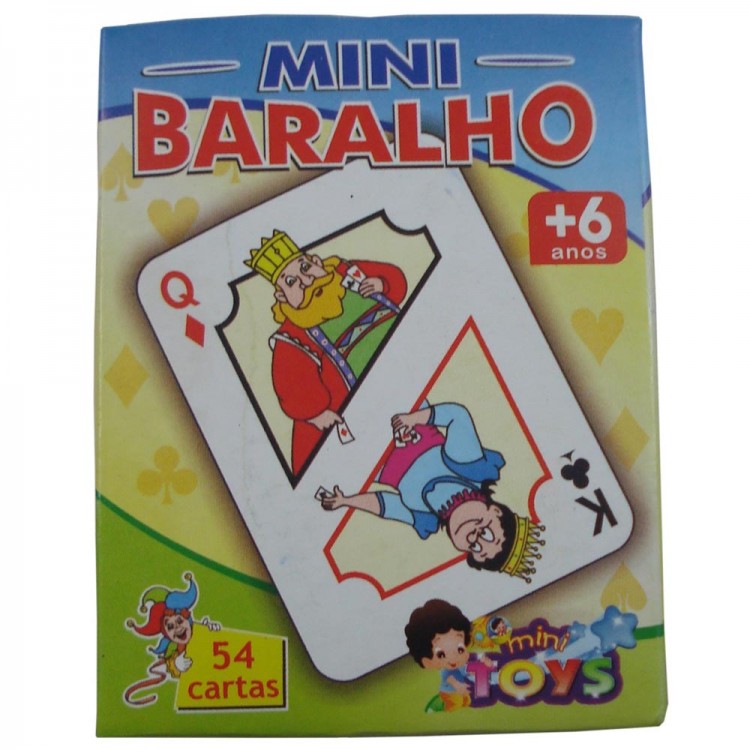 Jogo De Baralho Art Game com 2 Unidades 54 Cartas Cada Plástico