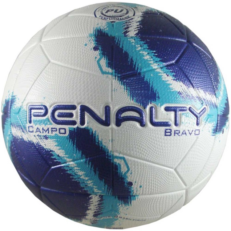 BOLA FUTEBOL CAMPO PENALTY BRASIL 70 R3 - BRANCA E AMARELA