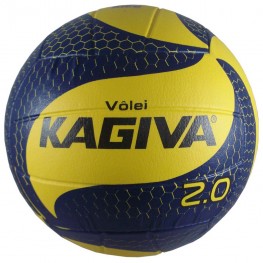 Bola Kagiva Volei 2.0 Infantil Pvc Fusion Amarelo/azul