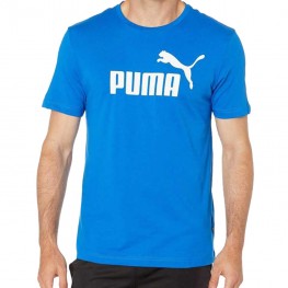 Camisa Puma Ess Logo Tee Azul Royal