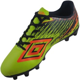 Chuteira Umbro Speed 4 Verde Limão/preto/laranja