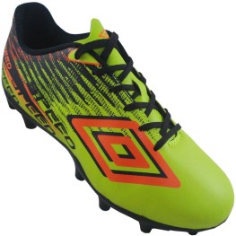 Chuteira Umbro Speed 4 Verde Limão/preto/laranja