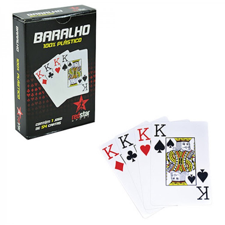 Jogo de Baralho na Lata 02 jogos 54 Cartas 168 - Art Brink - Jeffersom  Eletromóveis