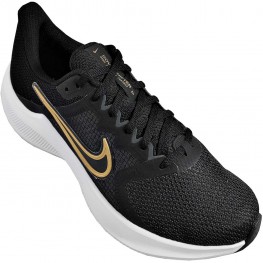 Tenis Nike Downshifter 11 Preto/dourado