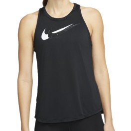 Camisa Nike Regata W Nk Swoosh Run Tank Preto/branco