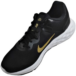 Tenis Nike Revolution 6 Preto/dourado