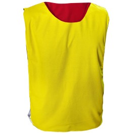 Colete Gs Dupla Face Adulto Poliester Amarelo/vermelho