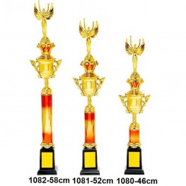 Troféu Jeb's Ref. 1081 52 Cm Dourado/vermelho