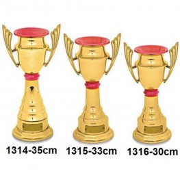Troféu Jeb's Ref. 1314 35 Cm Taça Dourado/vermelho