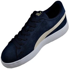 Tenis Puma Smash V2 Bdp Marinho/dourado/branco