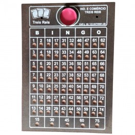 Jogo Bingo Tabuleiro Treis Reis Nº2 De 1 A 75 Sem Bolas