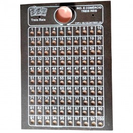 Jogo Bingo Tabuleiro Treis Reis Nº2 De 1 A 100 Sem Bolas