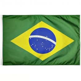 Bandeira Jc 160 X 113 Cm Brasil Oficial 2 Faces Externa