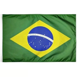 Bandeira Jc 160 X 113 Cm Brasil Oficial 2 Faces Externa