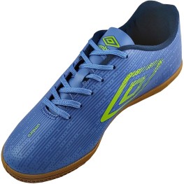 Tenis Umbro Indoor Fast Nebulas Blue/limão/azul